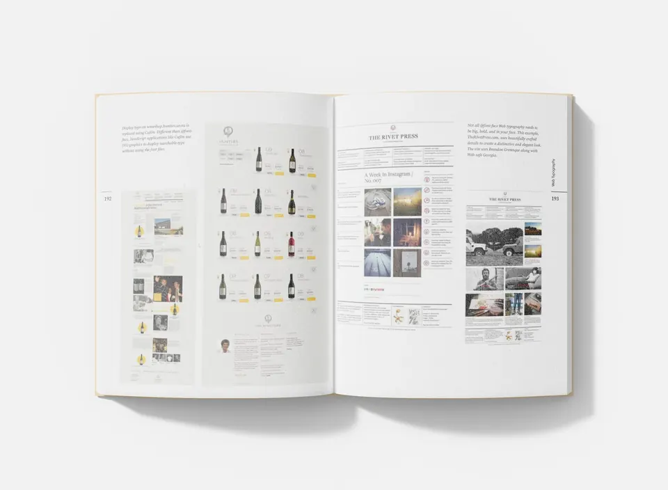 Interior spread from Principles of Web Design