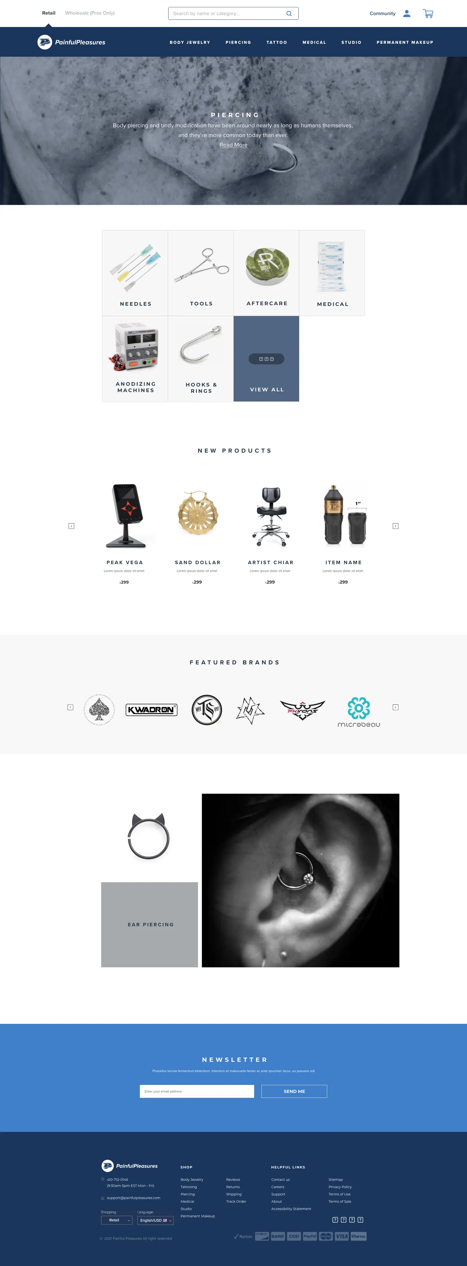 Painful Pleasures: Category page
