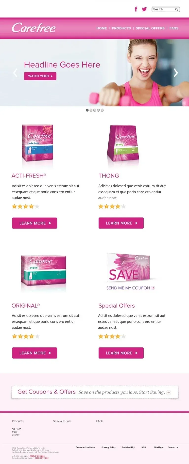 Edgewell Feminine Care design