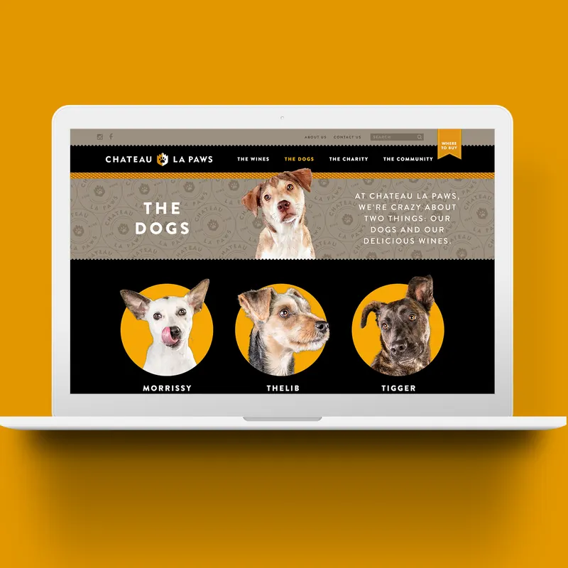Chateau la Paws website