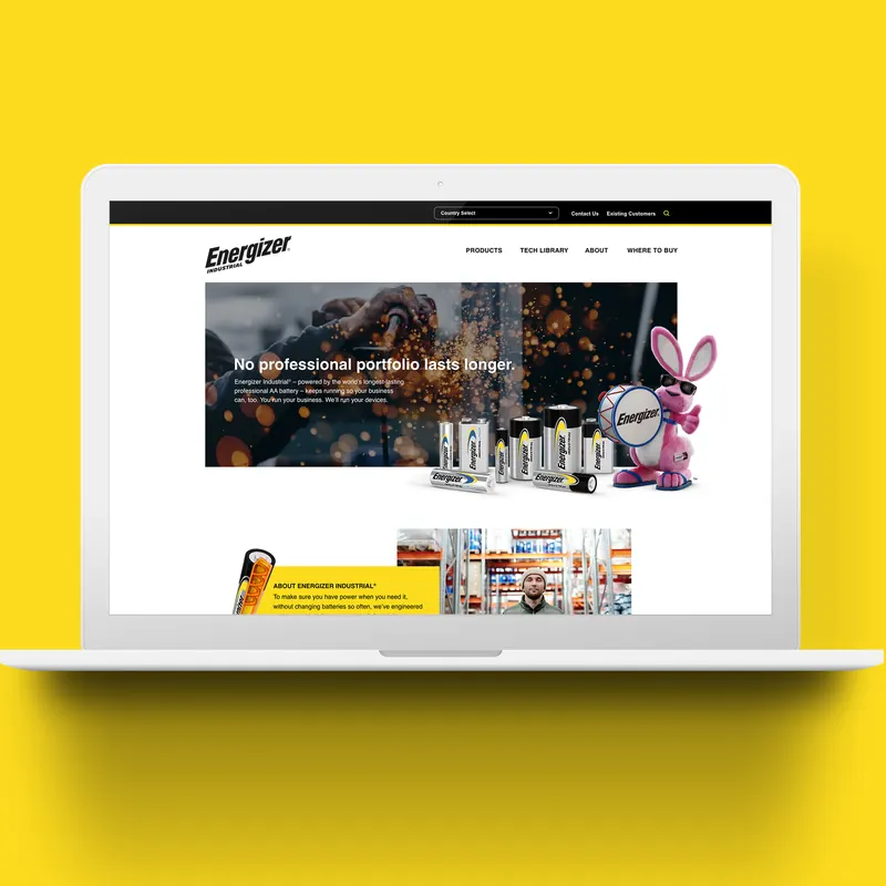 Energizer Industrial website