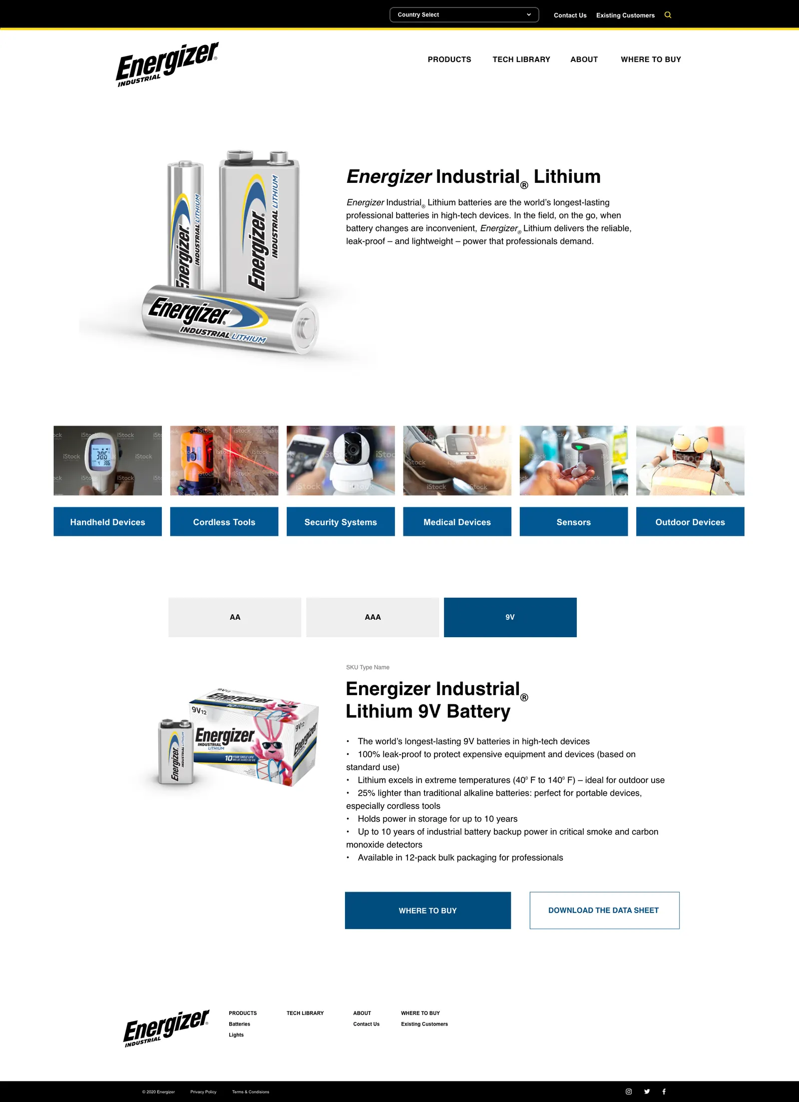 Energizer Industrial design