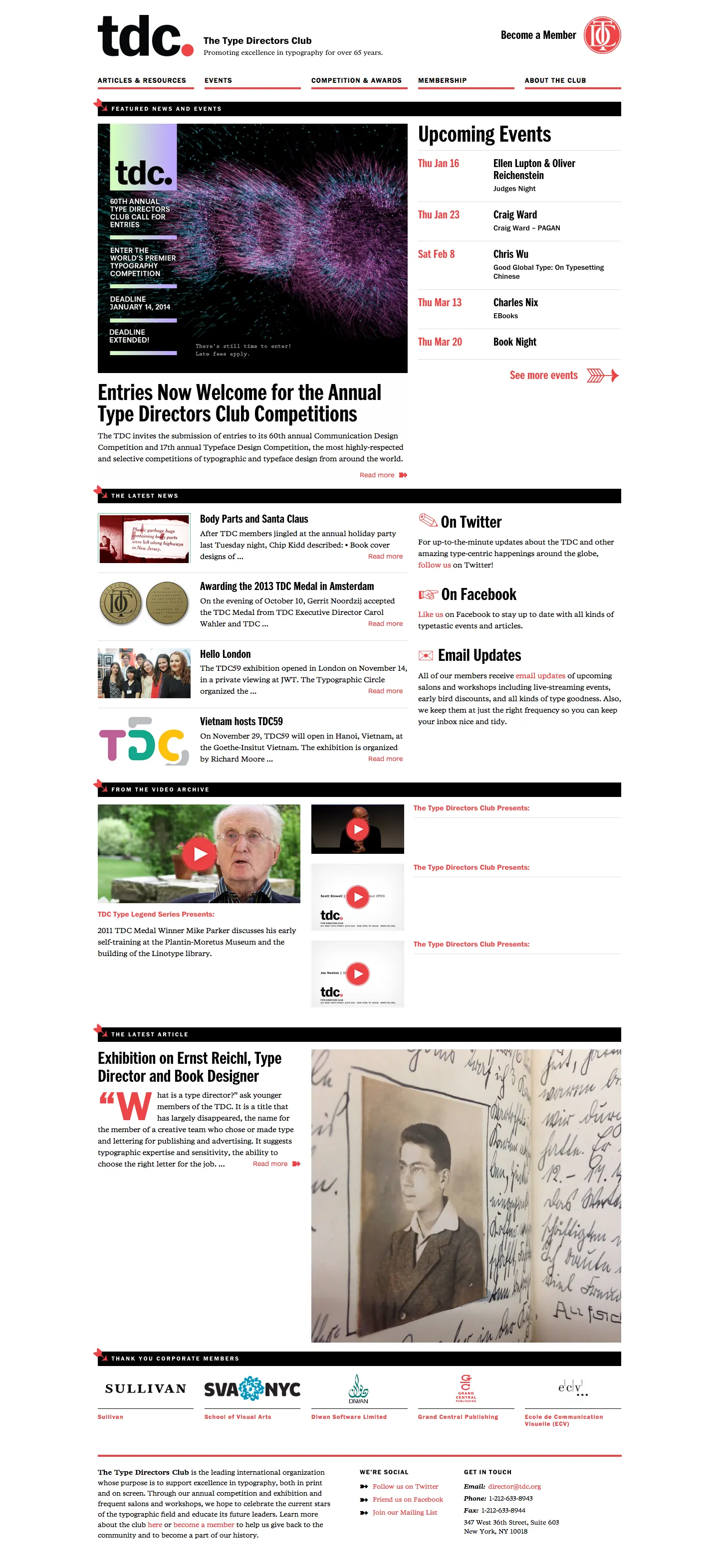 Type Directors Club design